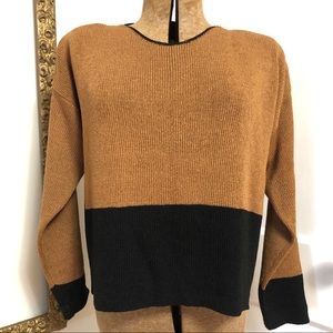 Vintage 80s Color Block Sweater